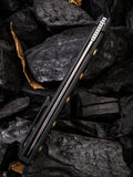We Knife Co Ltd Black/Gold Miscreant Framelock Titanium CPM-S35VN Knife 913A