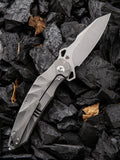 We Knife Co Ltd Hecate Gray 6AL4V Titanium Folding CPM 20CV Pocket Knife 922A