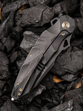 We Knife Co Ltd Hecate Black 6AL4V Titanium Folding CPM 20CV Pocket Knife 922B