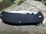 Tac Force 6" G10 Folding Black Pocket Knife Assisted Opening - 933G10