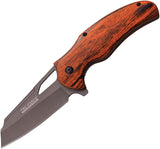 Tac Force 8" Brown Folding Knife Assisted Opening