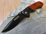 Tac Force 8" Folding Pocket Knife Black Blade - 938bw