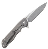 Real Steel Harrier Framelock Titanium CTS-204P Flipper Folding Knife