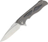 Real Steel Harrier Framelock Titanium CTS-204P Flipper Folding Knife