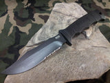 SOG Seal Pup 9.5" Full Tang Half Serrated AUS-8 Fixed Blade Knife 99613