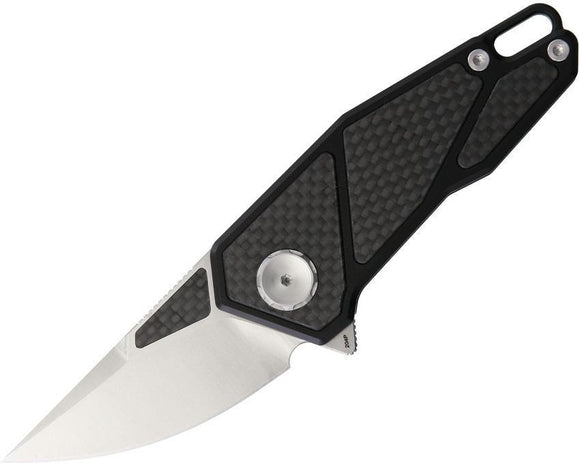 Stedemon Framelock Folding Carbon Fiber Blade Black Aluminum Handle Knife