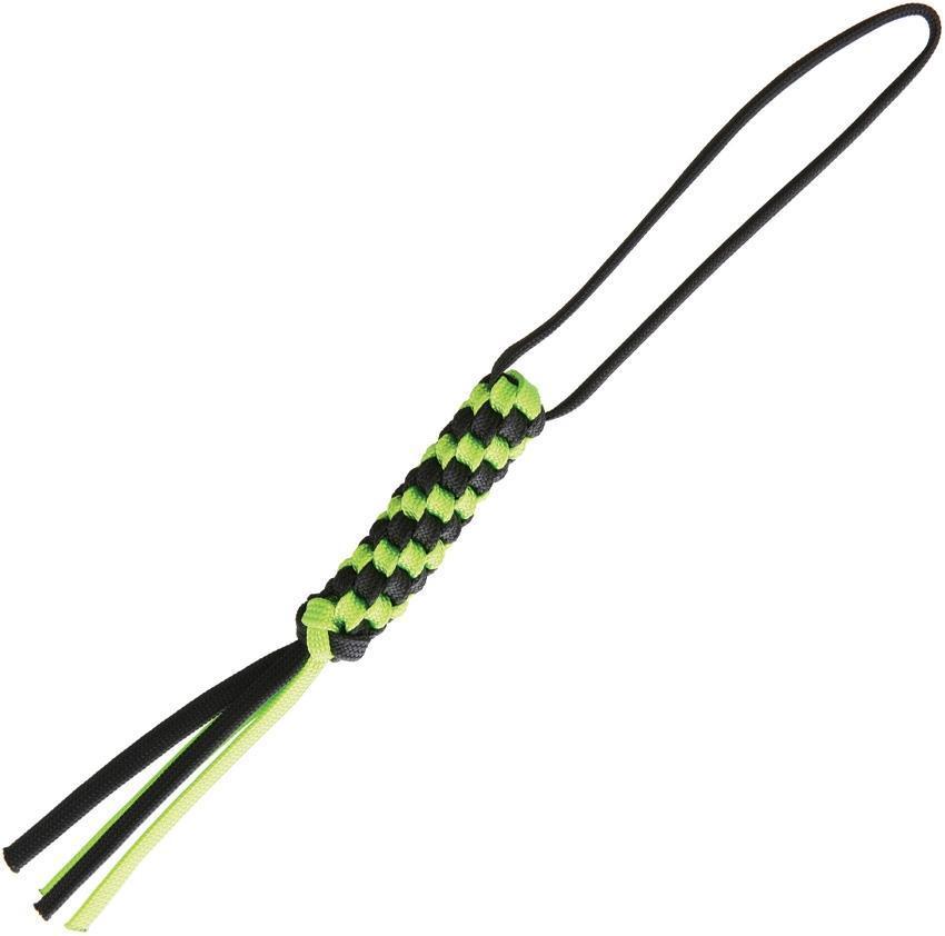 WE KNIFE Co Black & Green Braided Paracord Construction Knife Lanyard ...