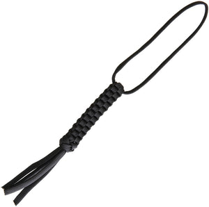 WE KNIFE Co. Knife Accessory Black Tied Braided Paracord Lanyard Cord