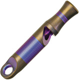 WE KNIFE Co. Bronze & Blue Anodized Titanium Emergency Safety EDC Whistle