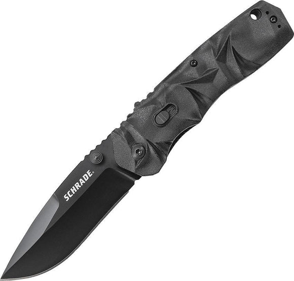 SCHRADE Dual Action MAGIC Assist Open Black Drop Pt Folding Pocket Knife