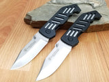 Smith & Wesson LOT of 2 Framelock Black Aluminum SS Folding Pocket Knife