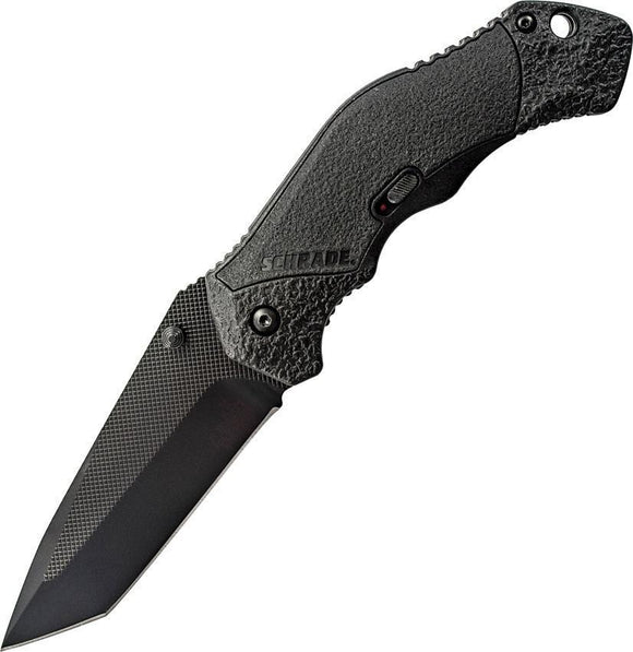 SCHRADE Assist Open Tanto Black 4034 SS Aluminum Folding Blade Pocket Knife