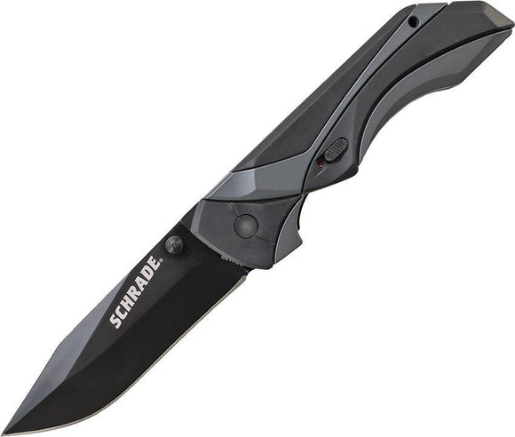 Schrade M.A.G.I.C Linerlock A/O Black Folding Blade Aluminum Handle Knife