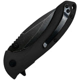 ABKT Tac Protector II Linerlock Black G10 Folding D2 Steel Pocket Knife 023B