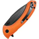 ABKT TAC Protector II Linerlock Orange G10 Folding D2 Steel Pocket Knife 023H