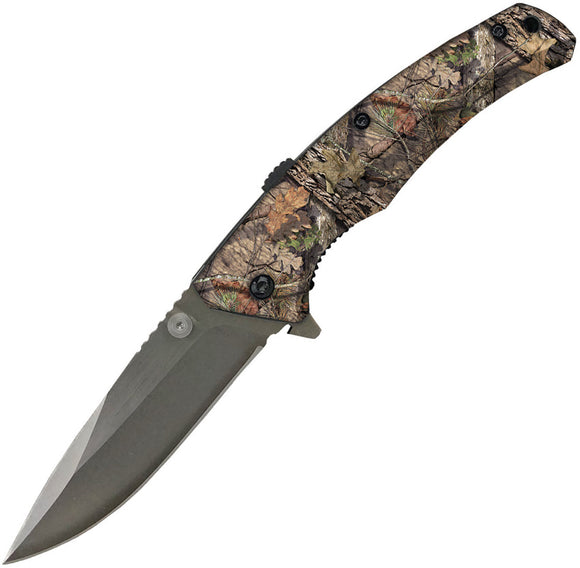 ABKT TAC Mossy Oak Sidewinder A/O Brown G10 Folding 8Cr13MoV Pocket Knife 041M