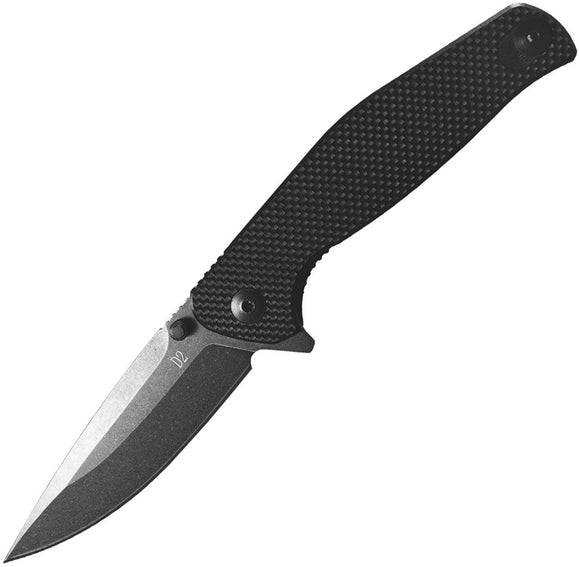 ABKT TAC Catalyst Linerlock Black G10 Folding D2 Steel Pocket Knife 1026B
