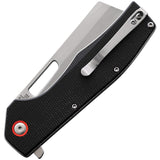 ABKT Tac D-Force Linerlock Black G10 Folding D2 Steel Pocket Knife 1029B