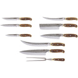 Smith's Sharpeners Cabin & Lodge Imitation Stag Fixed Blade 14pc Set 51032