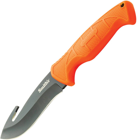 Smith's Sharpeners EdgeSport Guthook Fixed Blade Knife Orange Stainless 51236