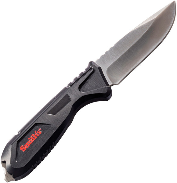 Smith's Sharpeners Edge Work-Site Fixed Blade Knife Black TPE Stainless 51243