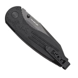 SOG Aegis A/O TiNi Tanto AUS-8 Piston Lock Serrated Folding Black Knife