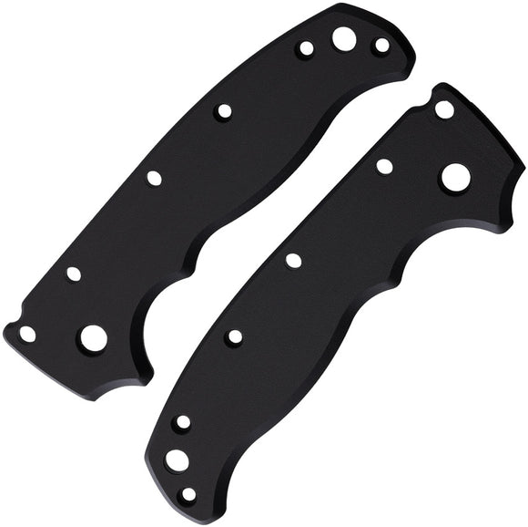 August Engineering Demko AD20.5 Black Aluminum Knife Handle Scales 1201BLK