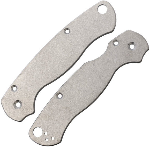 August Engineering Spyderco Para-Military 2 Titanium Knife Handle Scales 1921