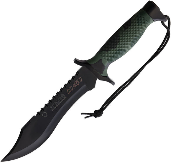 Aitor Oso Fixed Blade Knife Green/Black Camo Polymer Stainless Clip Pt 16010C