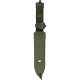 Aitor Montero OD Green Stainless Clip Point Fixed Blade Knife w/ Sheath 16011