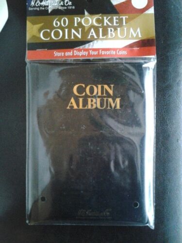 Whitman Lot of 12 Black 60 Pocket 2x2 Coin Album 407