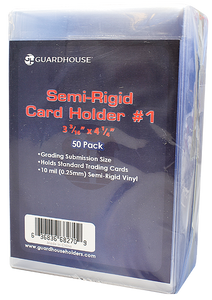 Pack of (50) Guardhouse Semi-Rigid Trading Sports Card Holders 