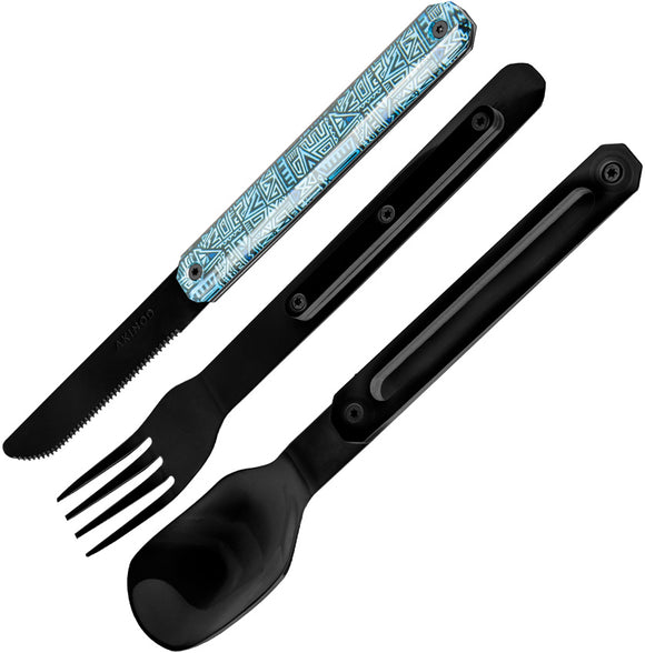 Akinod 12H34 Magnetic Cutlery Set 2Cr14 Stainless Steel Utensils 01B00013
