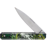 Akinod 18H07 Paring Linerlock Green Polymer Folding 3Cr13 Pocket Knife 03M00018