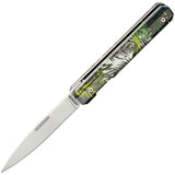 Akinod 18H07 Paring Linerlock Green Polymer Folding 3Cr13 Pocket Knife 03M00018