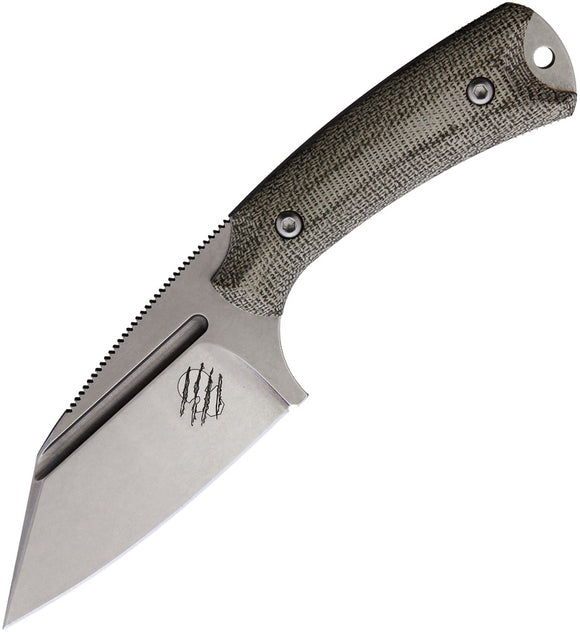 Akeron La Sanction Green Micarta Bohler N690 Stainless Fixed Blade Knife 002G