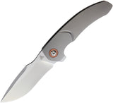 Alliance Designs Deimos Framelock Gray Titanium Folding Bohler M390 Knife 012