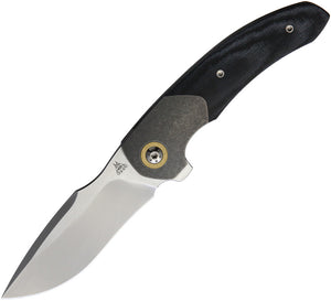 Alliance Designs Deimos Black Micarta Folding Bohler M390 Stainless Knife 013
