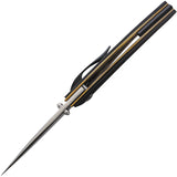 Alliance Designs Chisel Bronze Titanium & Carbon Fiber Folding Knife 014