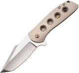 Alliance Designs Angry Baby Bear Framelock Bronze Titanium CF Folding Knife ABB1