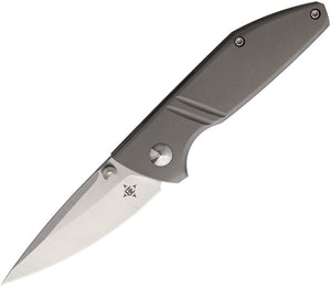 Alliance Designs Ice Lite Framelock Gray Titanium Folding Knife ALICE