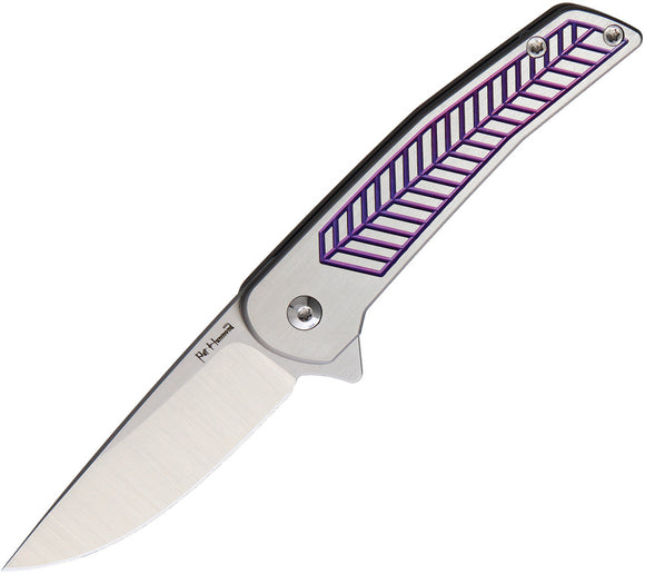 Alliance Designs Scout Folding Titanium Purple Pocket Knife 1P