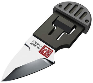 Al Mar Stinger Gray D2 Steel Fixed Blade Keyring Knife w/ Sheath 1001GYBKBL