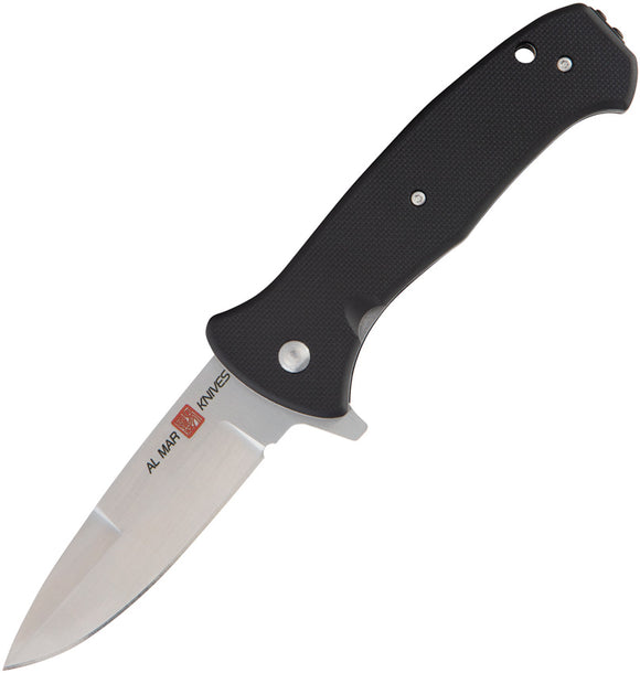 Al Mar Mini SERE 2020 Linerlock A/O Black G10 Folding D2 Steel Pocket Knife 2200