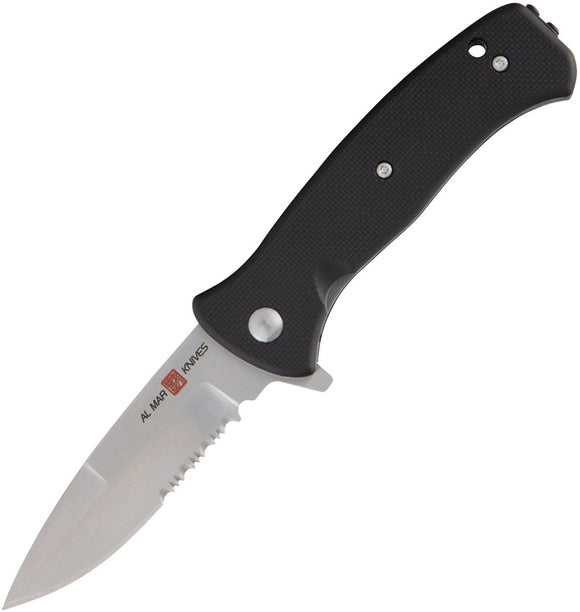 Al Mar Mini SERE 2020 Linerlock A/O Black G10 Folding D2 Steel Pocket Knife 2201