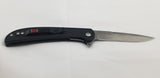 Al Mar Ultralight Falcon Linerlock Black FRN Folding 8Cr13MoV Pocket Knife 4124