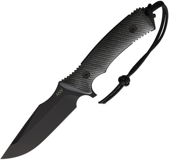 Acta Non Verba Knives M311 Spelter Black Micarta Elmax Fixed Blade Knife 311003