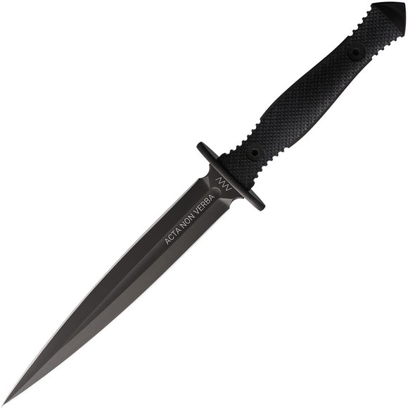 Acta Non Verba Knives M500 Black G10 Elmax Fixed Blade Dagger Knife M500001