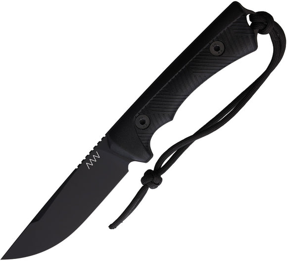 Acta Non Verba Knives P200 Black GRNPU Sleipner Fixed Blade Knife P200046