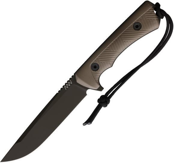 Acta Non Verba Knives P300 Brown GRNPU Sleipner Fixed Blade Knife P300059